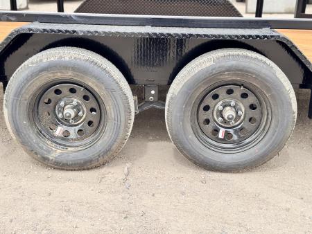 New 2026 Load Trail 7-16 Tandem Axle Ramp Gate Utility W/ ATV Ramps 7K GVWR