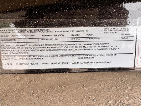 New 2026 Load Trail 7-16 Tandem Axle Ramp Gate Utility W/ ATV Ramps 7K GVWR