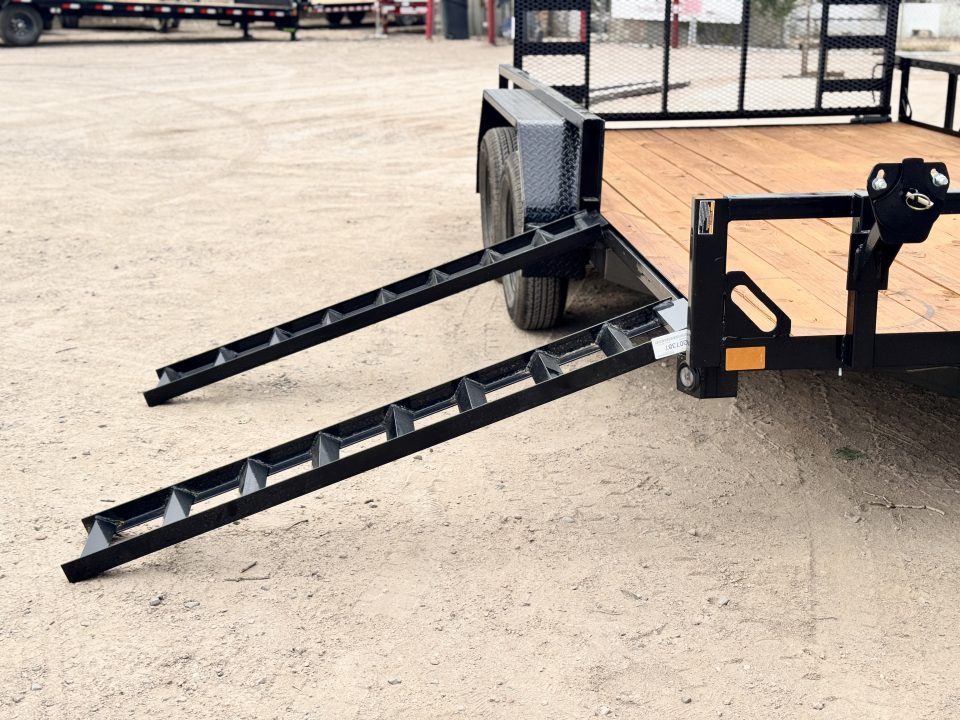 New 2026 Load Trail 7-14 Tandem Axle Ramp Gate Utility W/ ATV Ramps 7K GVWR