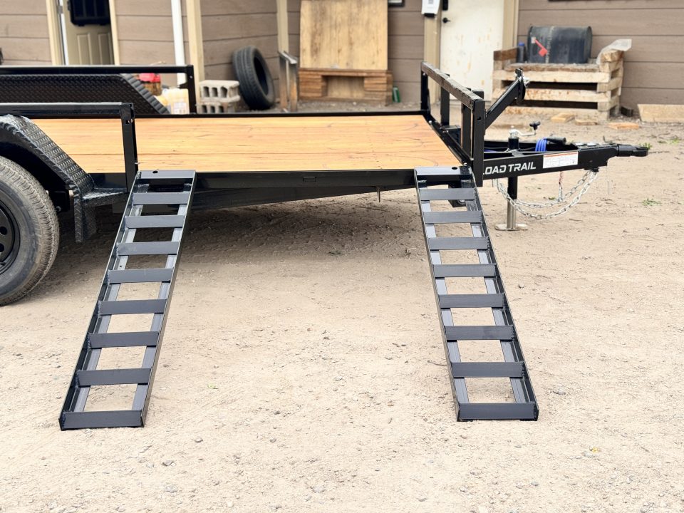 New 2026 Load Trail 7-14 Tandem Axle Ramp Gate Utility W/ ATV Ramps 7K GVWR
