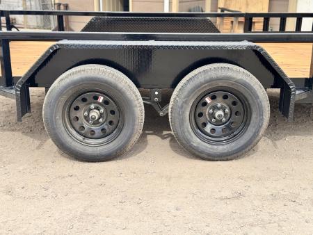 New 2026 Load Trail 7-14 Tandem Axle Ramp Gate Utility W/ ATV Ramps 7K GVWR