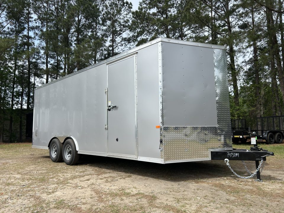 New 2026 Rock Solid Cargo 8.5X20 Car/ Cargo Enclosed Trailer with .080 Polycore & #5200 axles