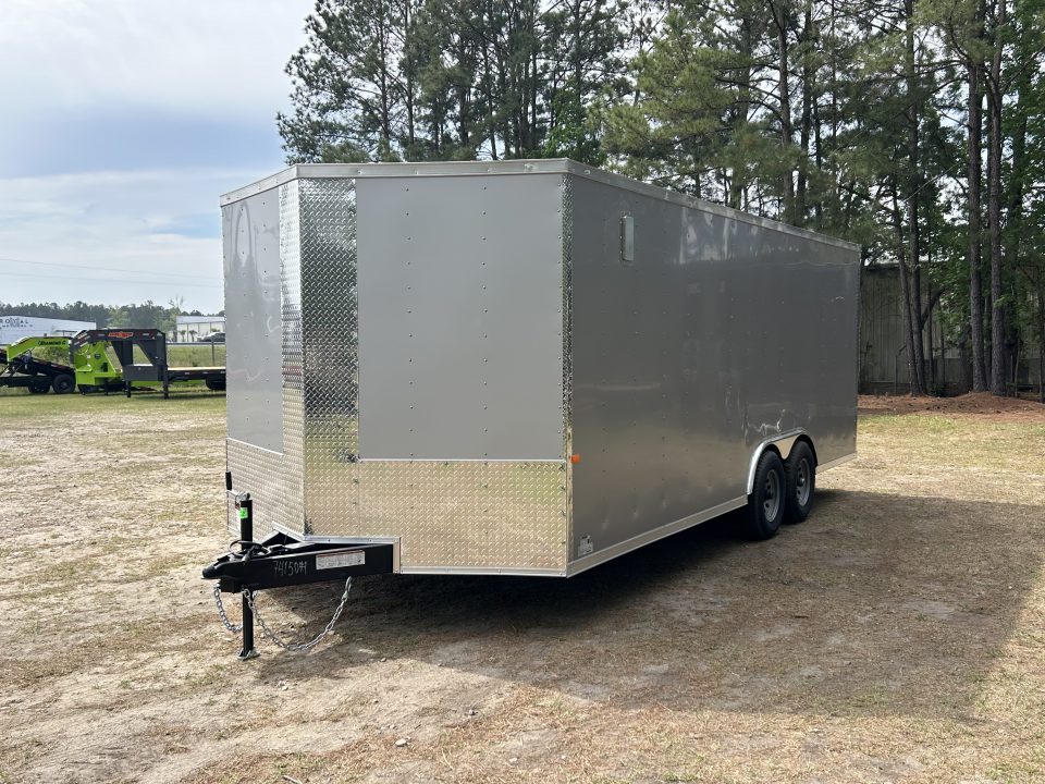 New 2026 Rock Solid Cargo 8.5X20 Car/ Cargo Enclosed Trailer with .080 Polycore & #5200 axles