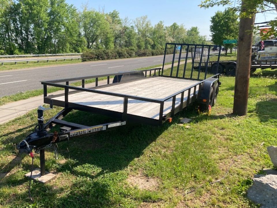 New 2023 CARRY-ON 7X18GW2BRK Utility Trailer