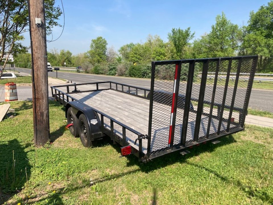 New 2023 CARRY-ON 7X18GW2BRK Utility Trailer