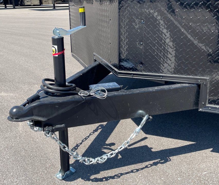 New 8.5' x 16' Blackout Enclosed Tandem Axle Cargo Trailer: 7,000 GVWR, .080 Polycore