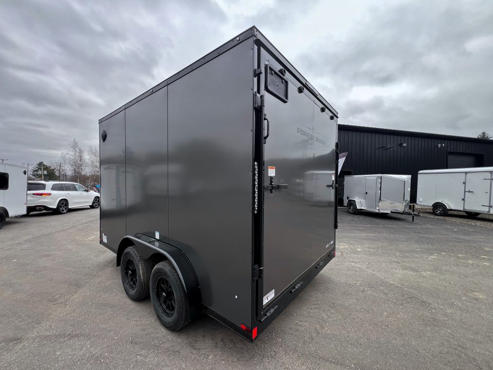 New 2026 US Cargo 7.5X12+ 2ft V-Nose /Polycore/ I-Beam Frame / 7' interior / Blackout - 7000GVW