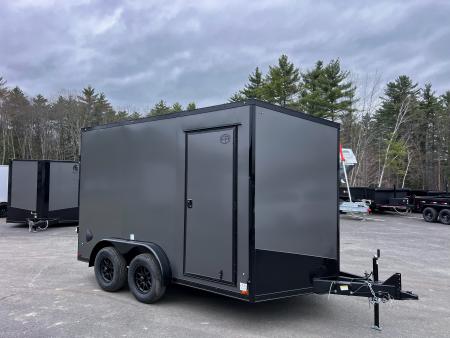 New 2026 US Cargo 7.5X12+ 2ft V-Nose /Polycore/ I-Beam Frame / 7' interior / Blackout - 7000GVW