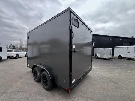 New 2026 US Cargo 7.5X12+ 2ft V-Nose /Polycore/ I-Beam Frame / 7' interior / Blackout - 7000GVW