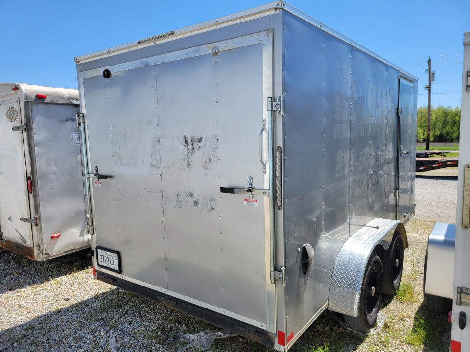 Used 2021 Formula Trailers 7x14 V-Nose Cargo / Enclosed Trailer