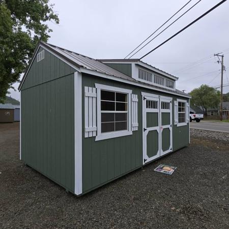 New SHED 2026 Old WSUTD 10 X 20 DORMER PACKAGE SHUTTERS