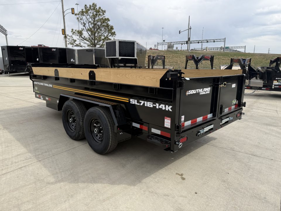 New 2026 Southland Trailers 7x16 dump 14K Dump Trailer
