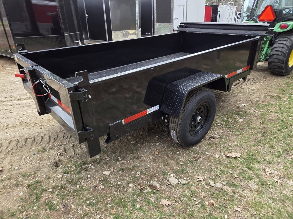 New 2026 Quality Steel and Aluminum 5x10 6000lb gvwr dump trailer with tarp kit Dump Trailer