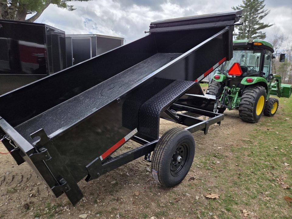 New 2026 Quality Steel and Aluminum 5x10 6000lb gvwr dump trailer with tarp kit Dump Trailer