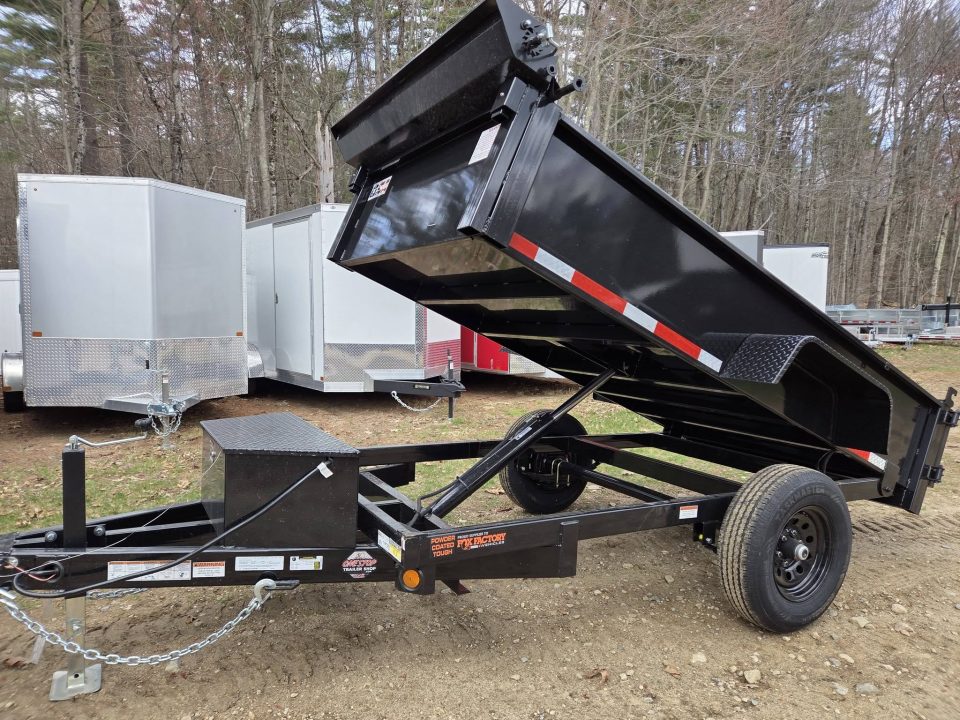 New 2026 Quality Steel and Aluminum 5x10 6000lb gvwr dump trailer with tarp kit Dump Trailer