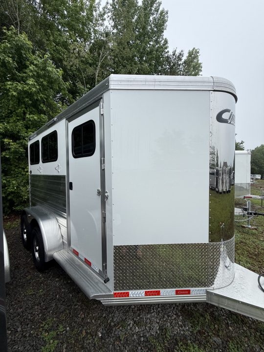 New 2026 Cimarron Trailers Norstar 2 Horse Slant Load BP 7'1 Tall w/Ramp Horse Trailer