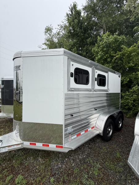 New 2026 Cimarron Trailers Norstar 2 Horse Slant Load BP 7'1 Tall w/Ramp Horse Trailer