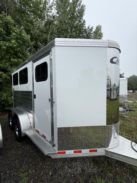 New 2026 Cimarron Trailers Norstar 2 Horse Slant Load BP 7'1 Tall w/Ramp Horse Trailer