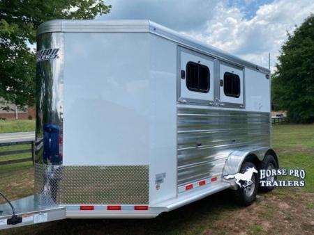 New 2026 Cimarron Trailers Norstar 2 Horse Slant Load BP 7'1 Tall w/Ramp Horse Trailer