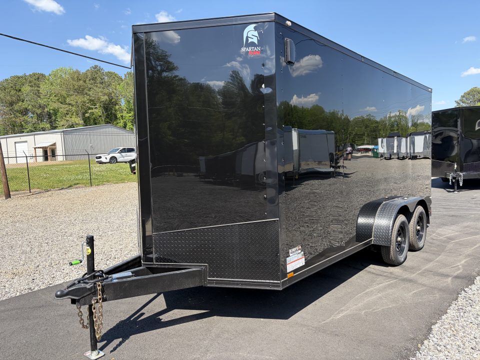New 2026 Spartan 7X16 Enclosed Trailer, 7K GVWR, Pro Series, PolyCor, StableDeck, 7' Interior