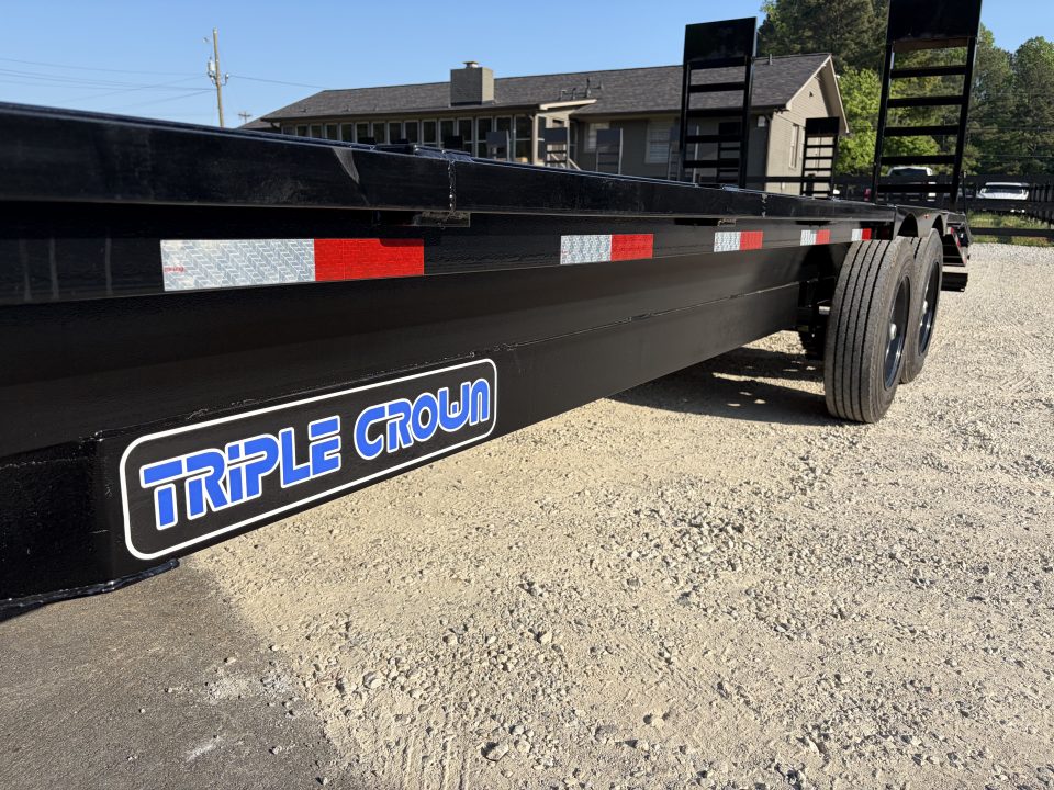 New 2026 Triple Crown Trailers 8.5x24 Heavy Duty Deckover Equipment Trailer, 16K GVWR