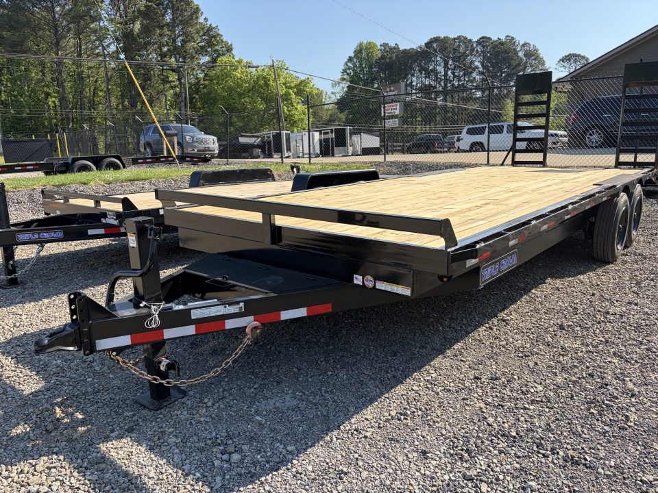 New 2026 Triple Crown Trailers 8.5x24 Heavy Duty Deckover Equipment Trailer, 16K GVWR