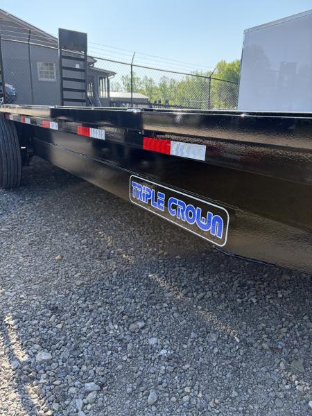 New 2026 Triple Crown Trailers 8.5x24 Heavy Duty Deckover Equipment Trailer, 16K GVWR