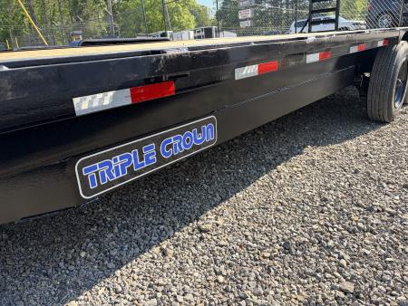 New 2026 Triple Crown Trailers 8.5x24 Heavy Duty Deckover Equipment Trailer, 16K GVWR
