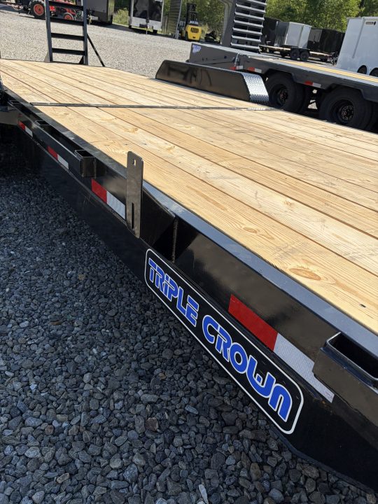 New 2026 Triple Crown 7x24 Heavy Duty Equipment Trailer, 5' Ramps, 16K GVWR