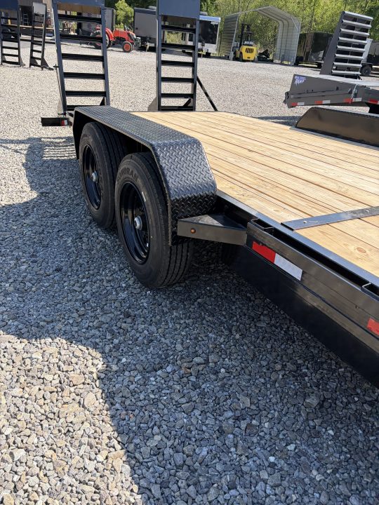 New 2026 Triple Crown 7x24 Heavy Duty Equipment Trailer, 5' Ramps, 16K GVWR
