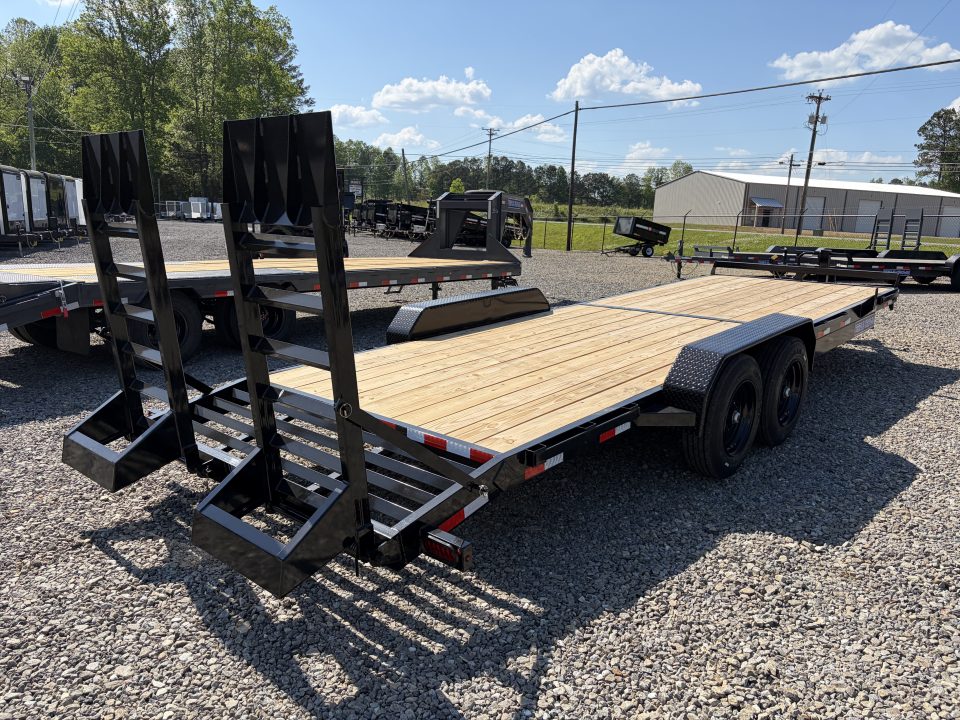 New 2026 Triple Crown 7x24 Heavy Duty Equipment Trailer, 5' Ramps, 16K GVWR