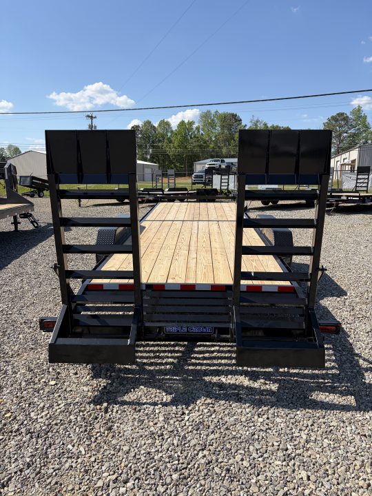 New 2026 Triple Crown 7x24 Heavy Duty Equipment Trailer, 5' Ramps, 16K GVWR