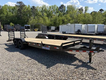 New 2026 Triple Crown 7x24 Heavy Duty Equipment Trailer, 5' Ramps, 16K GVWR