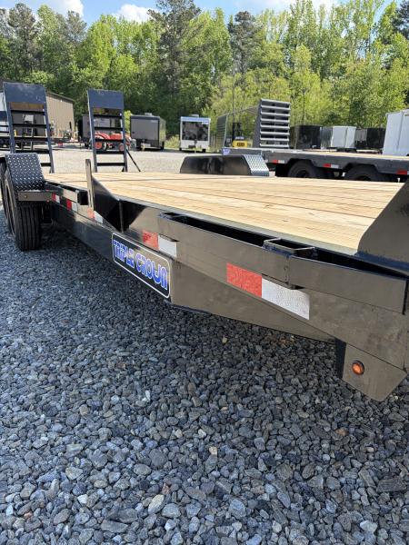 New 2026 Triple Crown 7x24 Heavy Duty Equipment Trailer, 5' Ramps, 16K GVWR
