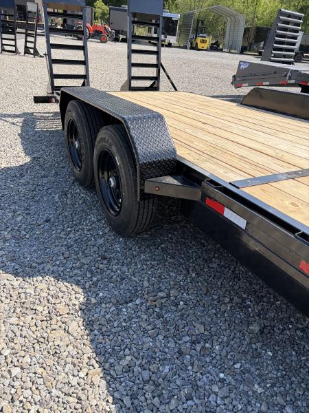 New 2026 Triple Crown 7x24 Heavy Duty Equipment Trailer, 5' Ramps, 16K GVWR