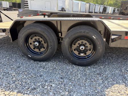 New 2026 Triple Crown 7x24 Heavy Duty Equipment Trailer, 5' Ramps, 16K GVWR
