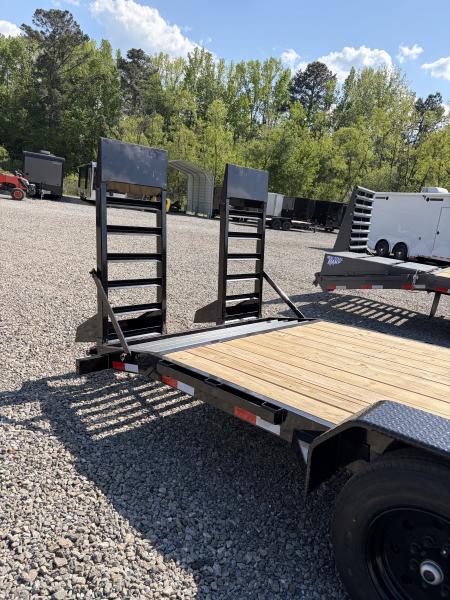 New 2026 Triple Crown 7x24 Heavy Duty Equipment Trailer, 5' Ramps, 16K GVWR