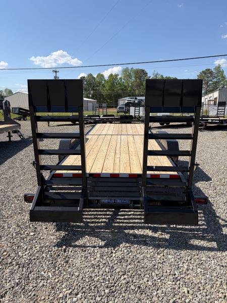 New 2026 Triple Crown 7x24 Heavy Duty Equipment Trailer, 5' Ramps, 16K GVWR