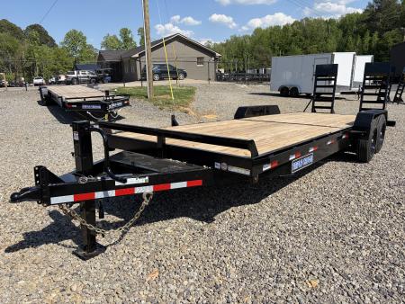 New 2026 Triple Crown 7x24 Heavy Duty Equipment Trailer, 5' Ramps, 16K GVWR