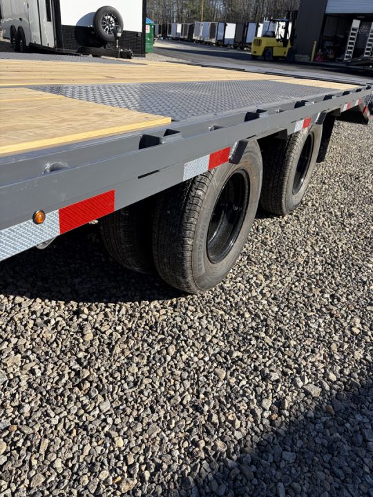 New 2026 Triple Crown Heavy Duty 30' Gooseneck Equipment Trailer, 25K GVWR, Mega Ramps, Spare
