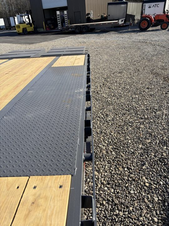 New 2026 Triple Crown Heavy Duty 30' Gooseneck Equipment Trailer, 25K GVWR, Mega Ramps, Spare