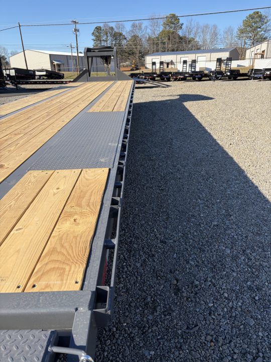 New 2026 Triple Crown Heavy Duty 30' Gooseneck Equipment Trailer, 25K GVWR, Mega Ramps, Spare
