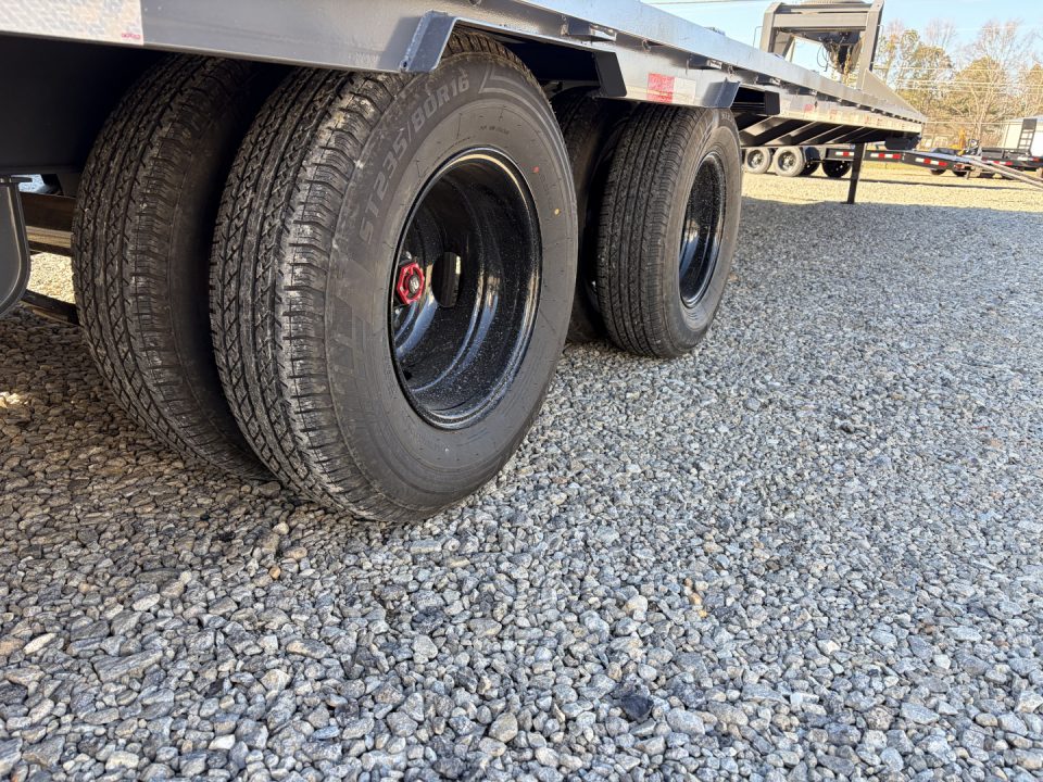 New 2026 Triple Crown Heavy Duty 30' Gooseneck Equipment Trailer, 25K GVWR, Mega Ramps, Spare