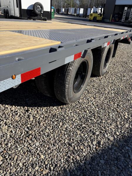 New 2026 Triple Crown Heavy Duty 30' Gooseneck Equipment Trailer, 25K GVWR, Mega Ramps, Spare
