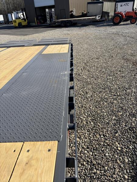 New 2026 Triple Crown Heavy Duty 30' Gooseneck Equipment Trailer, 25K GVWR, Mega Ramps, Spare