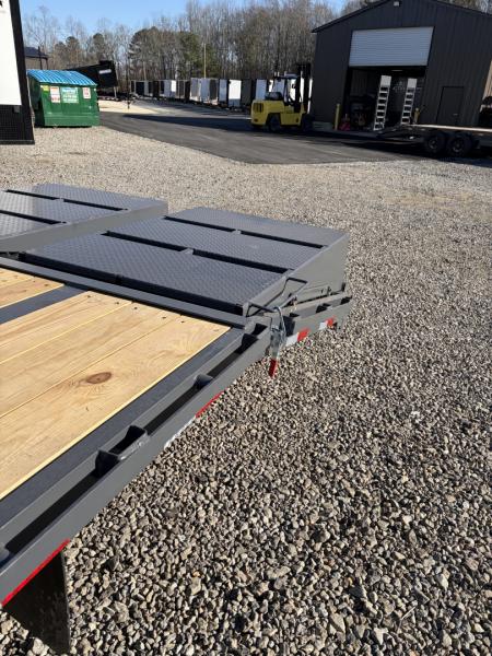 New 2026 Triple Crown Heavy Duty 30' Gooseneck Equipment Trailer, 25K GVWR, Mega Ramps, Spare
