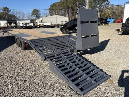 New 2026 Triple Crown Heavy Duty 30' Gooseneck Equipment Trailer, 25K GVWR, Mega Ramps, Spare