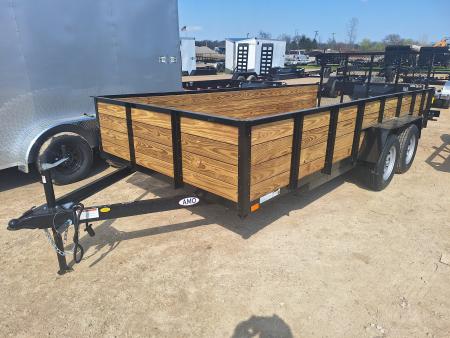 New 2026 AMO 82x16 High Woodside Utility Trailer