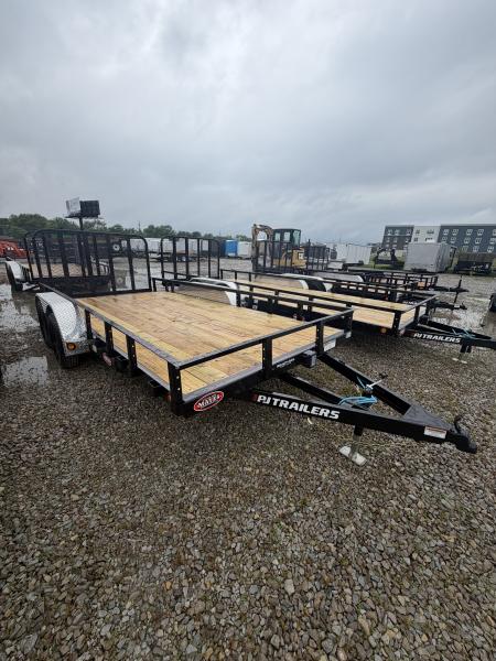 New 2026 PJ Trailers UL162 Utility Trailer 83X16 TA DOVETAIL (GVW:7000) BLACK