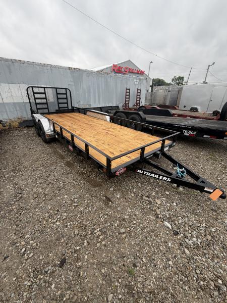 New 2026 PJ Trailers UL202 Utility Trailer 83X20 TA DOVETAIL W/ HD GATE  (GVW:7000) BLACK